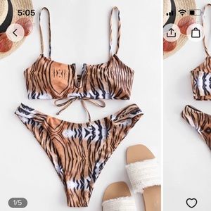 Size L tiger print bikini from ZAFUL